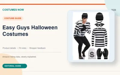 Easy Guys Halloween Costumes: Simple Masks Full Outfits and Matching Sets