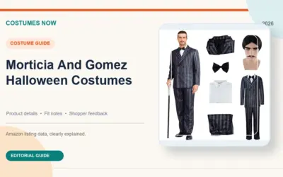 Morticia and Gomez Costumes: Couples Buying Guide (2026)