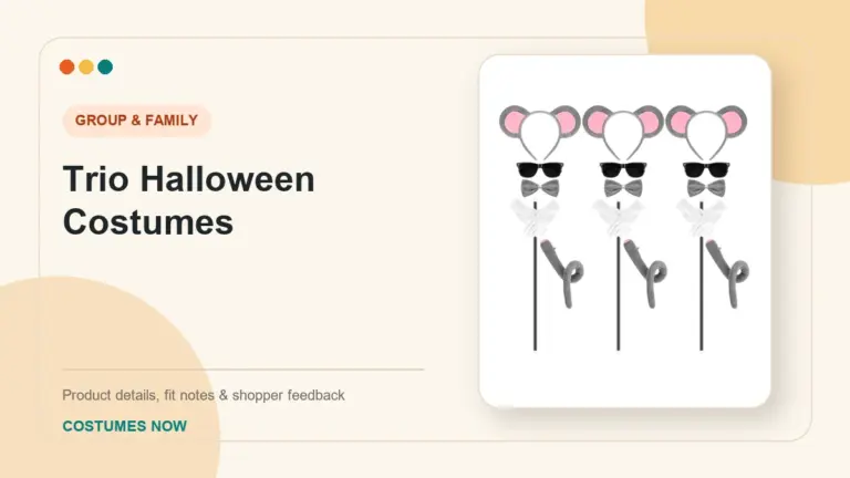 Trio Halloween Costumes buying guide