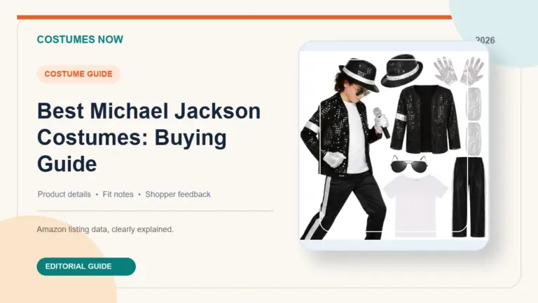 Best Michael Jackson Costumes: Buying Guide featured image