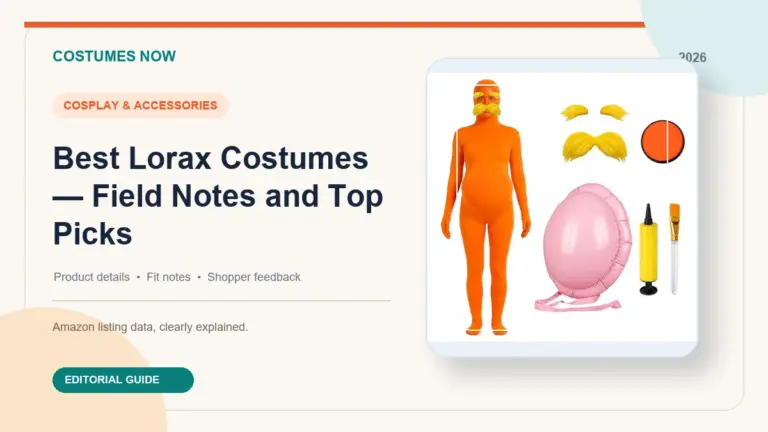 Best Lorax Costumes — Field Notes and Top Picks featured image