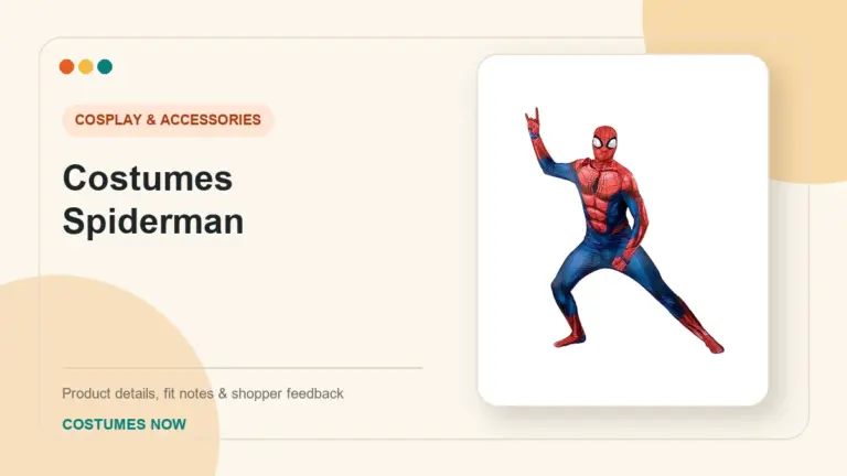 Costumes Spiderman buying guide
