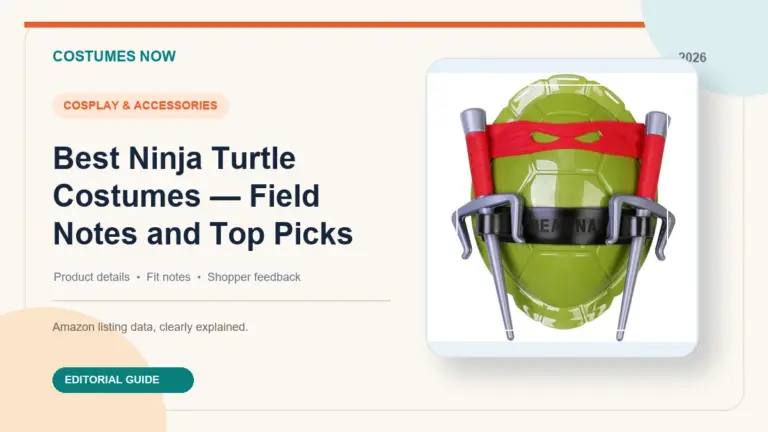 Best Ninja Turtle Costumes — Field Notes and Top Picks featured image