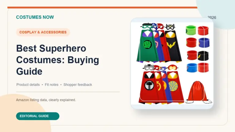 Best Superhero Costumes: Buying Guide featured image