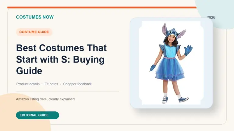 Best Costumes That Start with S: Buying Guide featured image