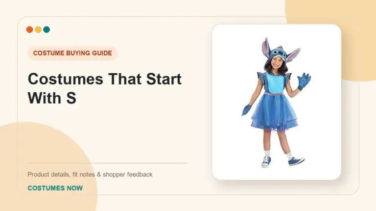 Costumes That Start With S buying guide