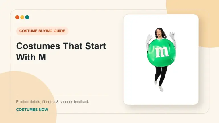 Costumes That Start With M buying guide
