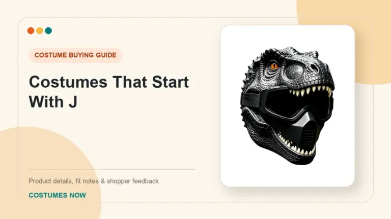 Costumes That Start With J buying guide