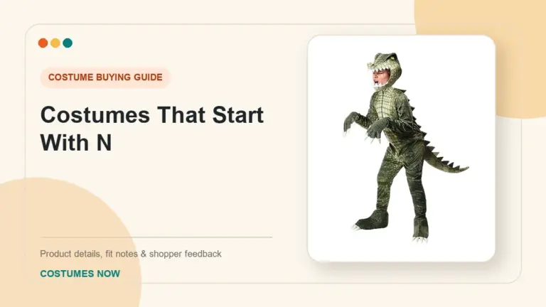 Costumes That Start With N buying guide