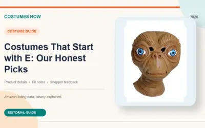 Costumes That Start with E: Our Honest Picks