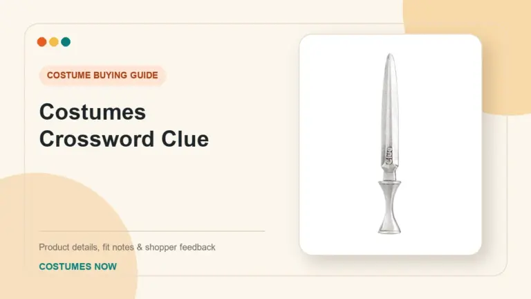 Costumes Crossword Clue buying guide