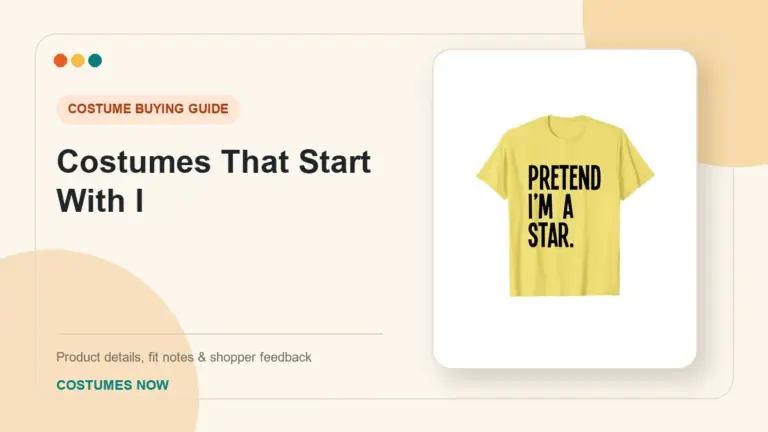 Costumes That Start With I buying guide