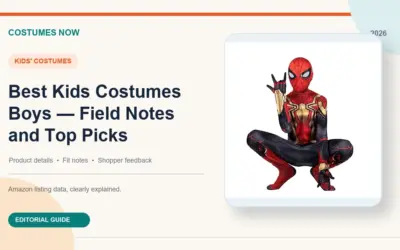 Best Kids Costumes Boys — Field Notes and Top Picks