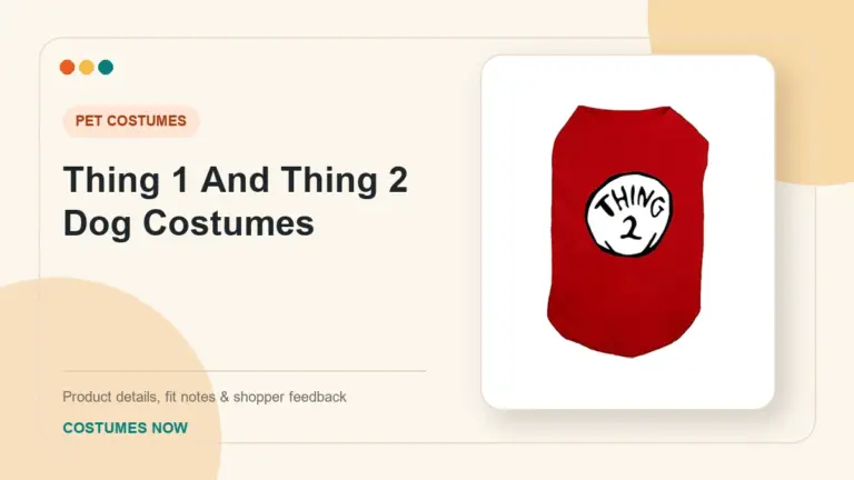 Thing 1 And Thing 2 Dog Costumes buying guide