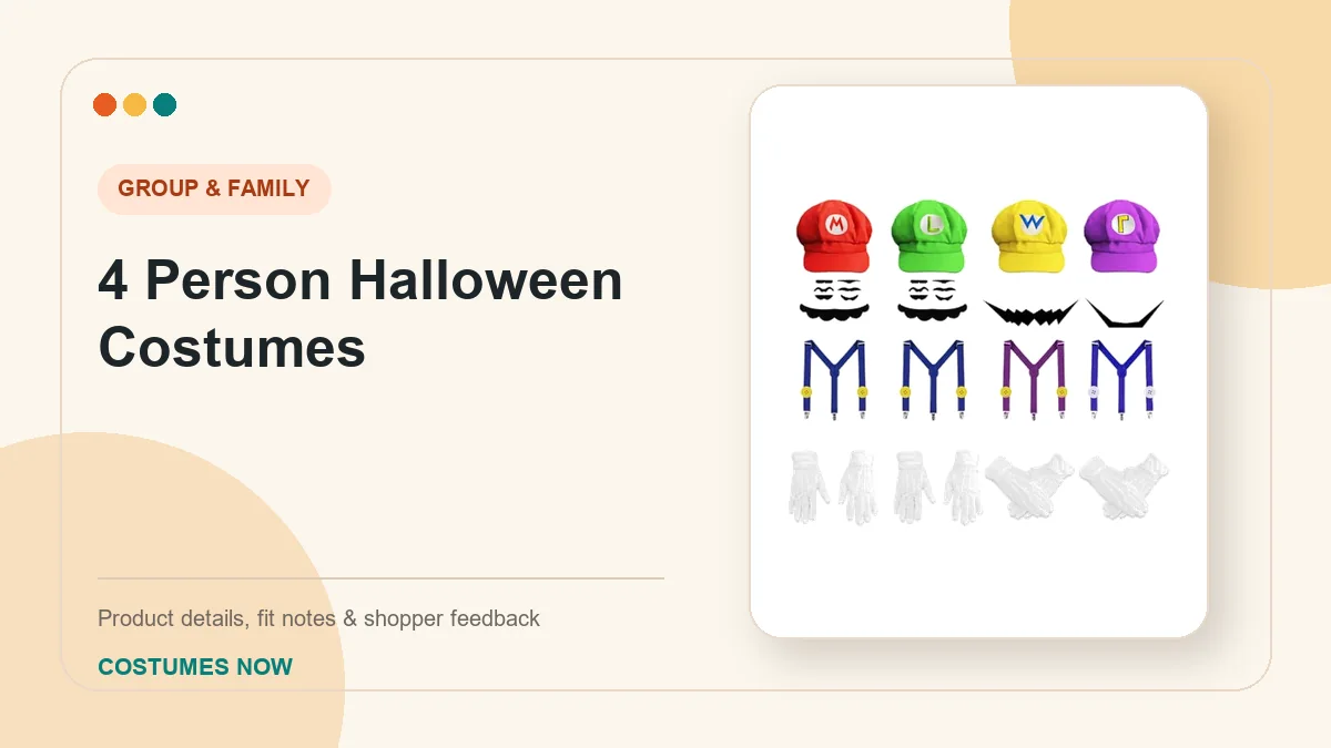 4 Person Halloween Costumes: Our Honest Picks