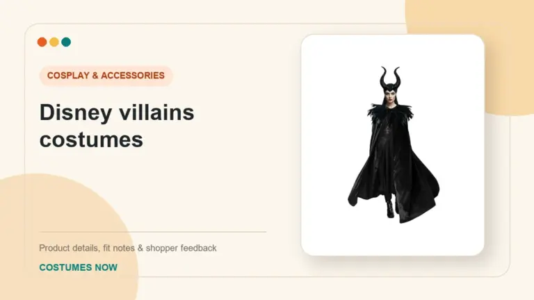 Disney villains costumes buying guide