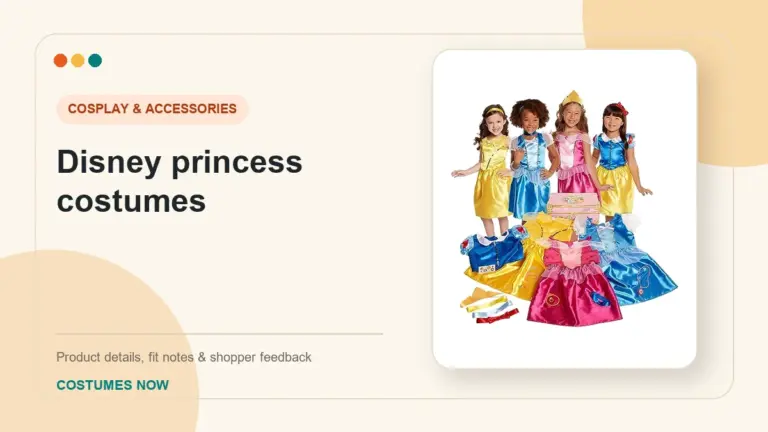 Disney princess costumes buying guide