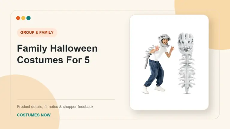 Family Halloween Costumes For 5 buying guide
