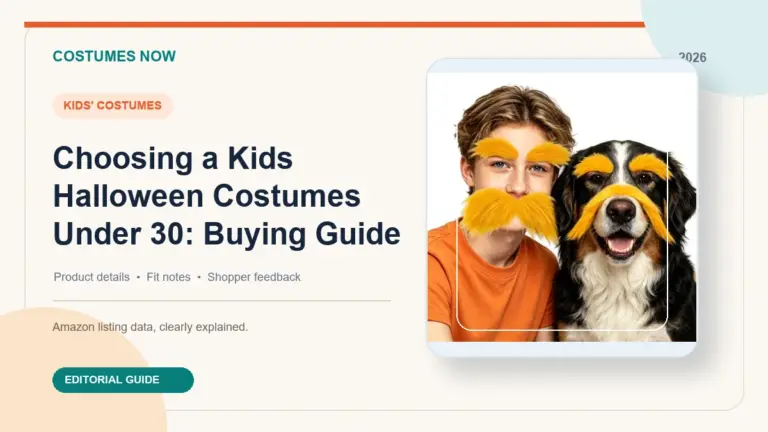 Choosing a Kids Halloween Costumes Under 30: Buying Guide featured image