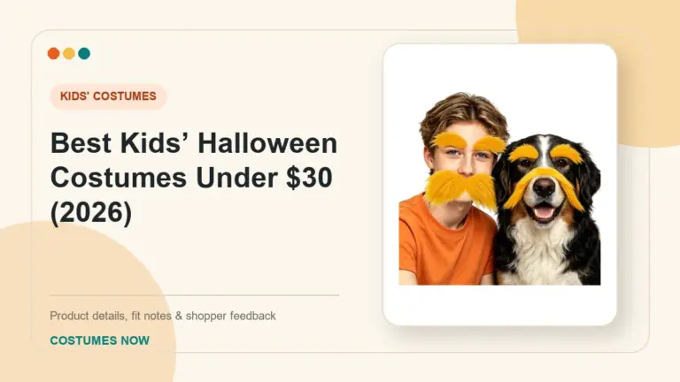 Best Kids’ Halloween Costumes Under $30 (2026) buying guide