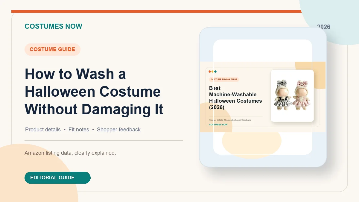 How to Wash a Halloween Costume Without Damaging It
