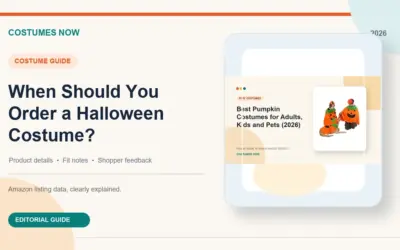 When Should You Order a Halloween Costume?