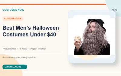 Best Men’s Halloween Costumes Under $40 (2026): Reviews and Buying Guide