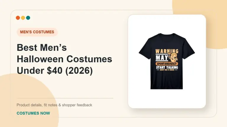 Best Men’s Halloween Costumes Under $40 (2026) buying guide