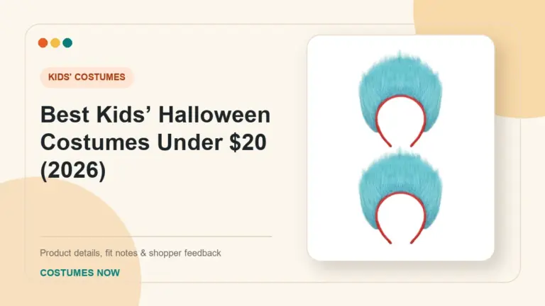 Best Kids’ Halloween Costumes Under $20 (2026) buying guide