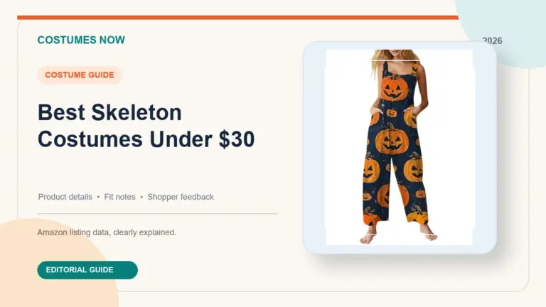 Best Skeleton Costumes Under $30 featured image
