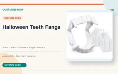 Halloween Vampire Fangs: Sizes and Pack Types (2026)