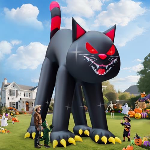 Large Halloween Inflatables Under $200 (2026) guide thumbnail featuring Kalolary 20FT Halloween Inflatable Outdoor Decorations