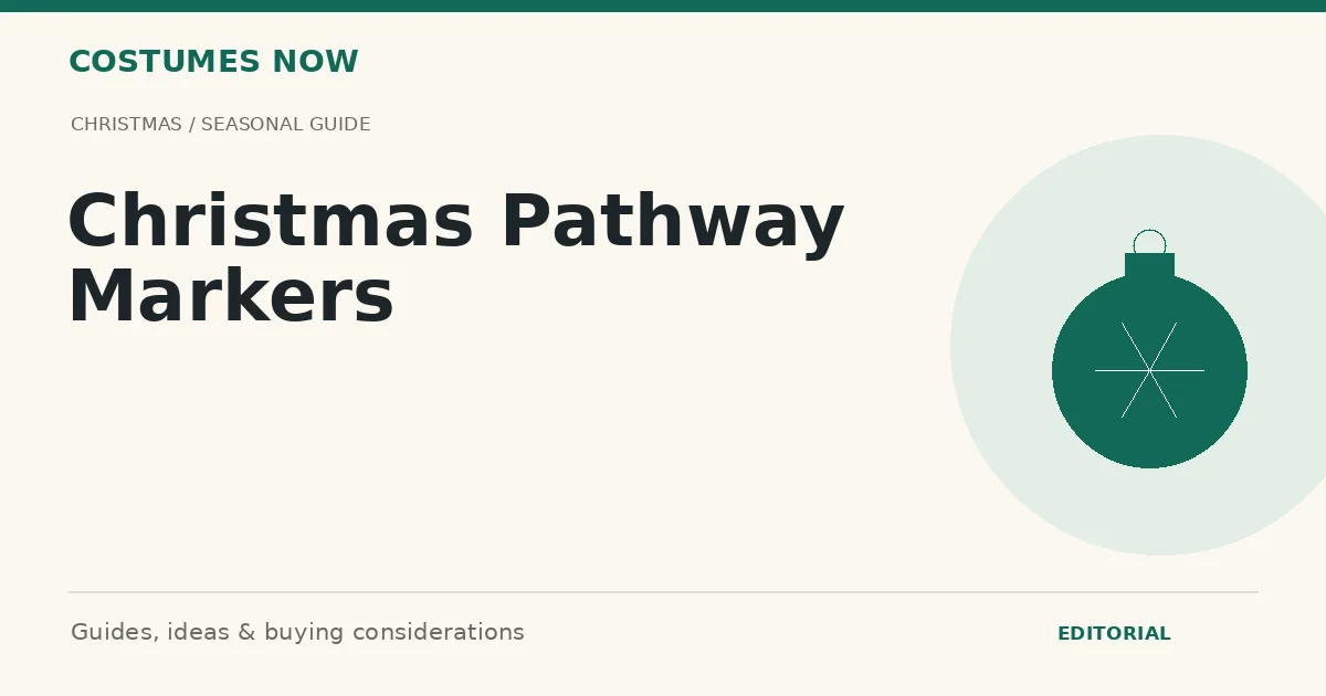 Christmas Pathway Markers for Walkways, Yards and Holiday Displays