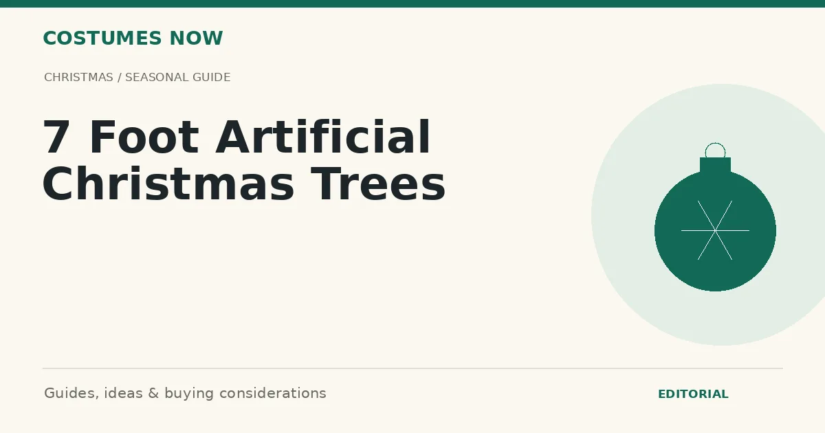 7 Foot Artificial Christmas Trees