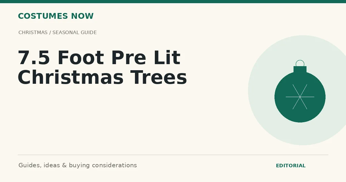 7.5 Foot Pre Lit Christmas Trees