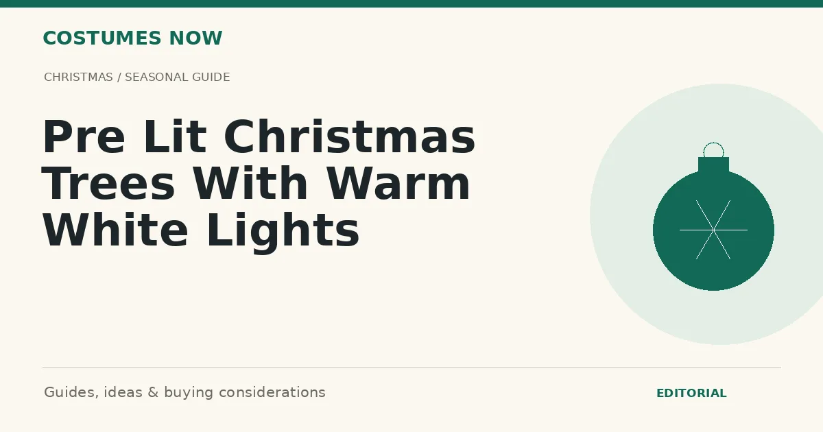 Pre Lit Christmas Trees With Warm White Lights