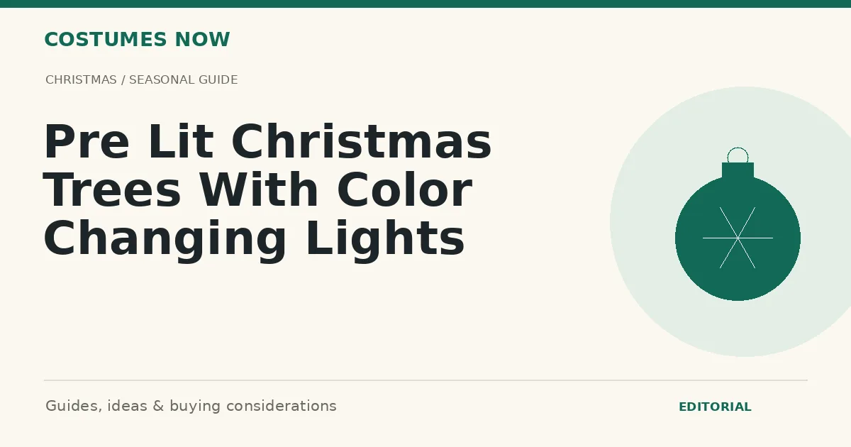Pre Lit Christmas Trees With Color Changing Lights