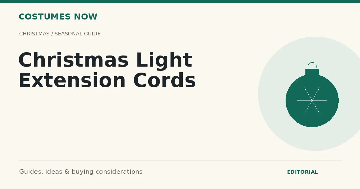 Christmas Light Extension Cords
