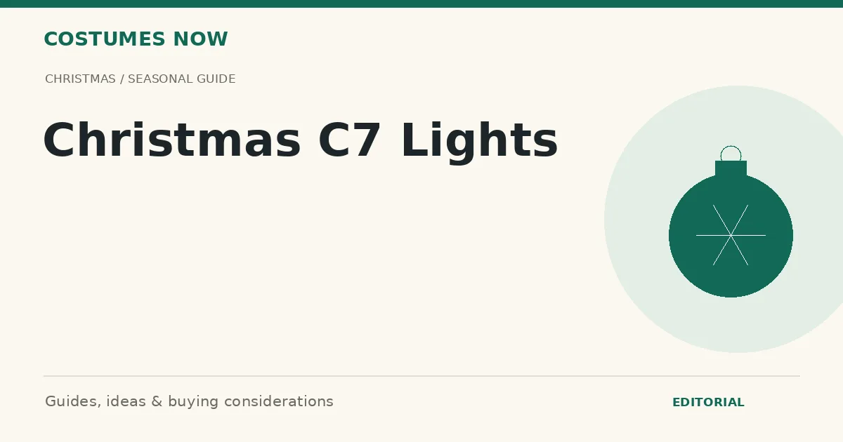 Christmas C7 Lights