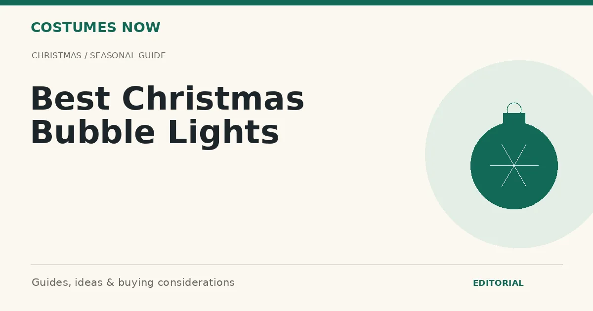 Best Christmas Bubble Lights