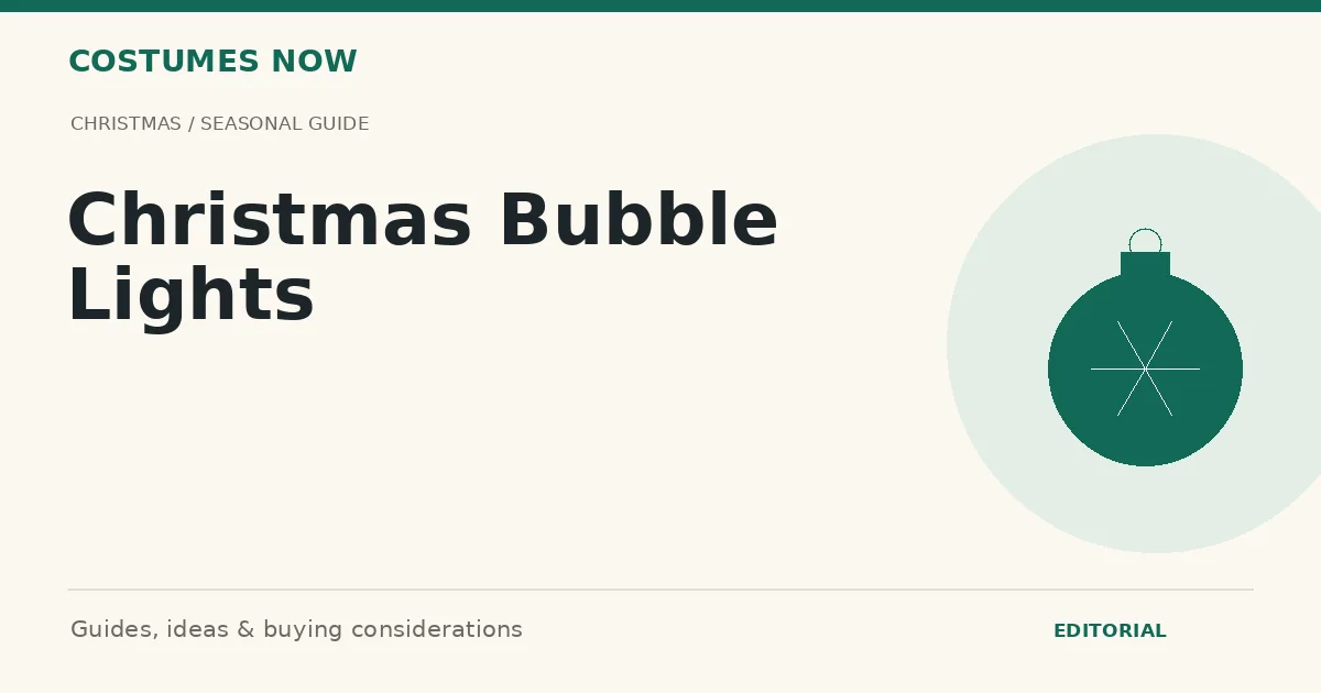 Christmas Bubble Lights
