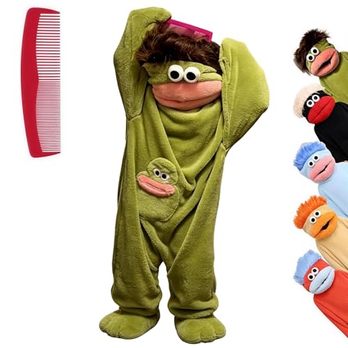 Family Costumes For 3 guide thumbnail featuring AOLBSPD Big Mouth Monster Onesie Silly Monster Onesie Plush Cosplay Onesie Pajamas, Cozy Home Soft...