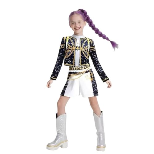K-pop Demon Hunter Costumes 2026: Reviews and Buying Guide guide thumbnail featuring Looksalot Demon Girls Cosplay Halloween Hunters Costume Top and...